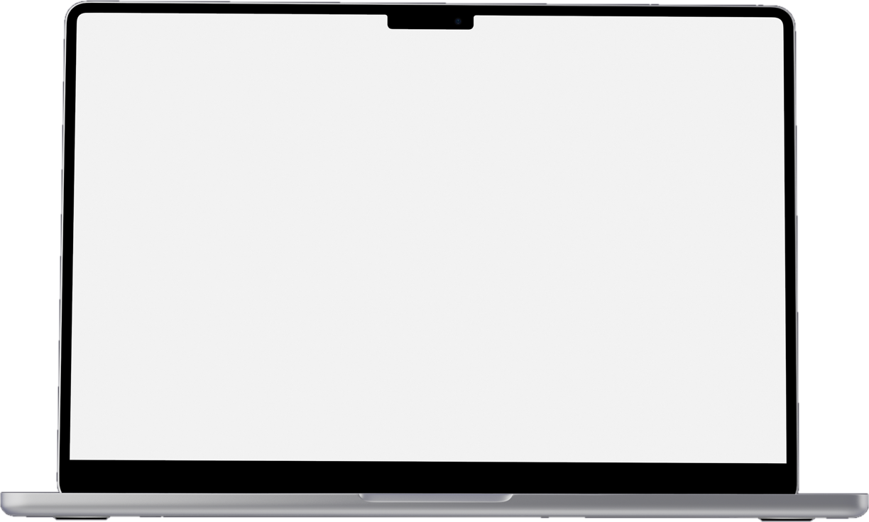 Product page in a laptop