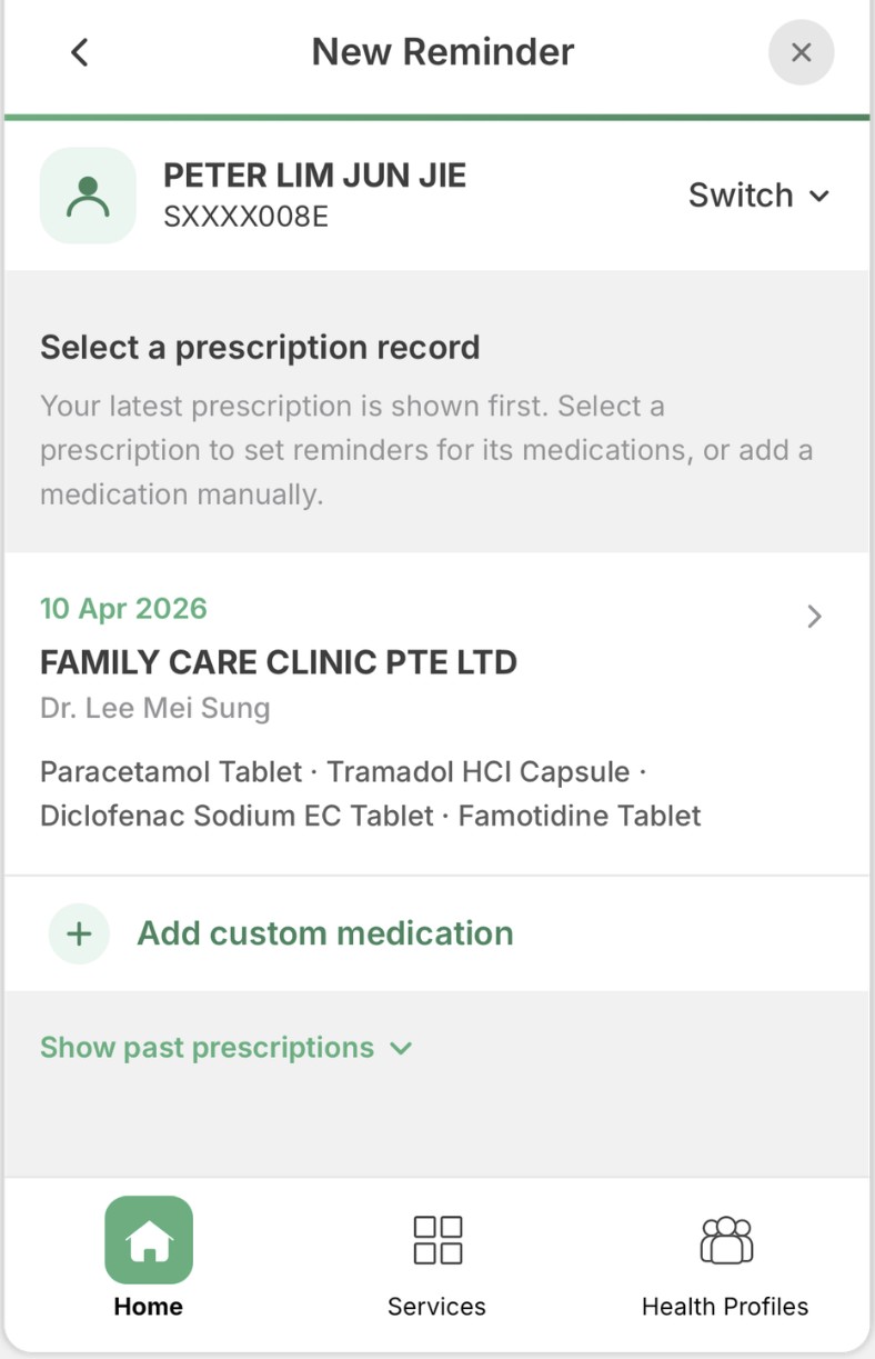 Prescribing clinic entry point, easily missed