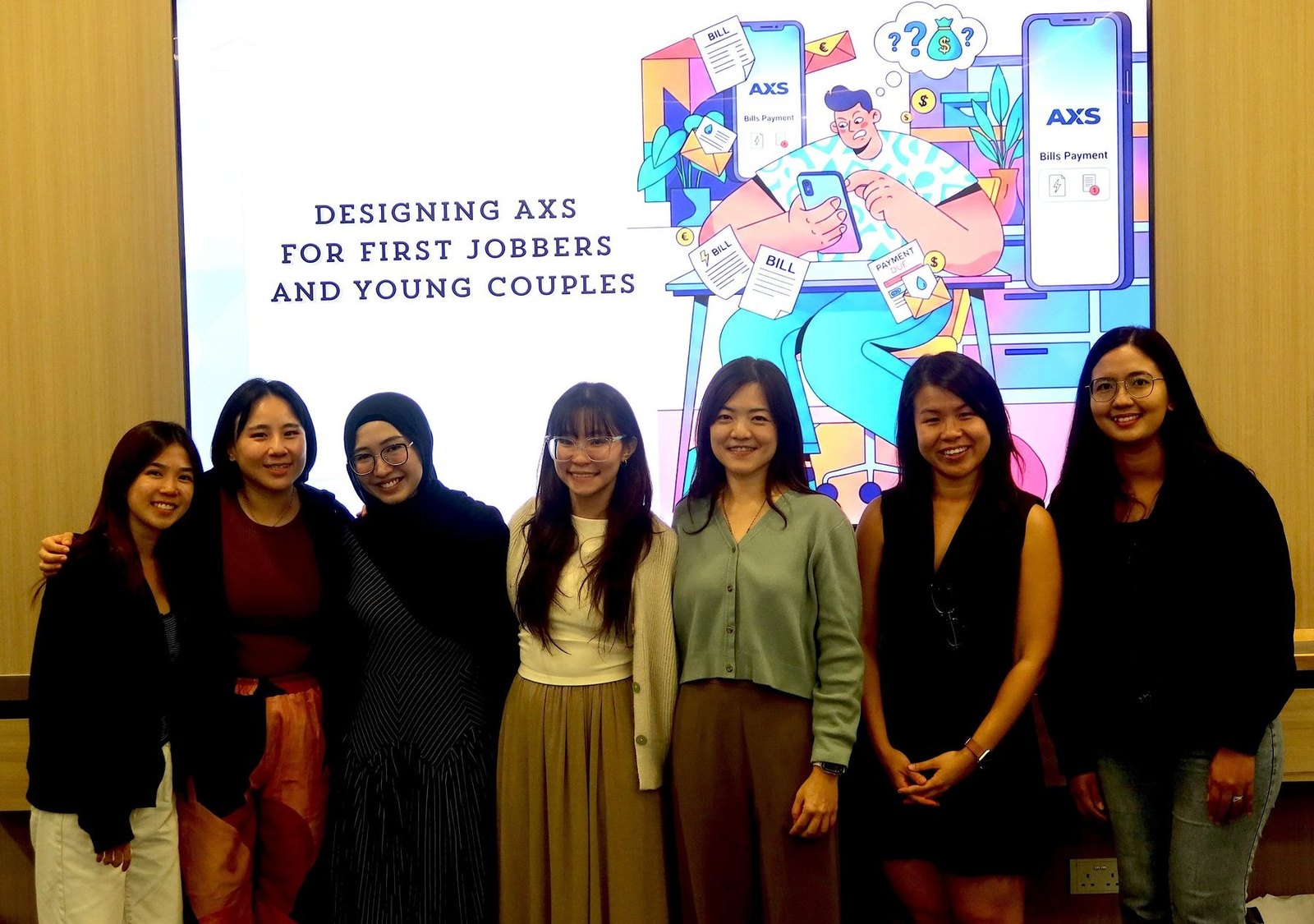 The General Assembly team with the AXS team at the AXS project handover